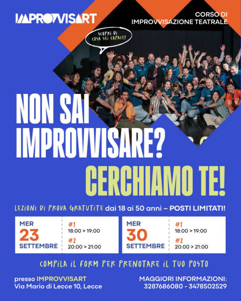 Lezioni di prova gratuite di Improvvisazione Teatrale