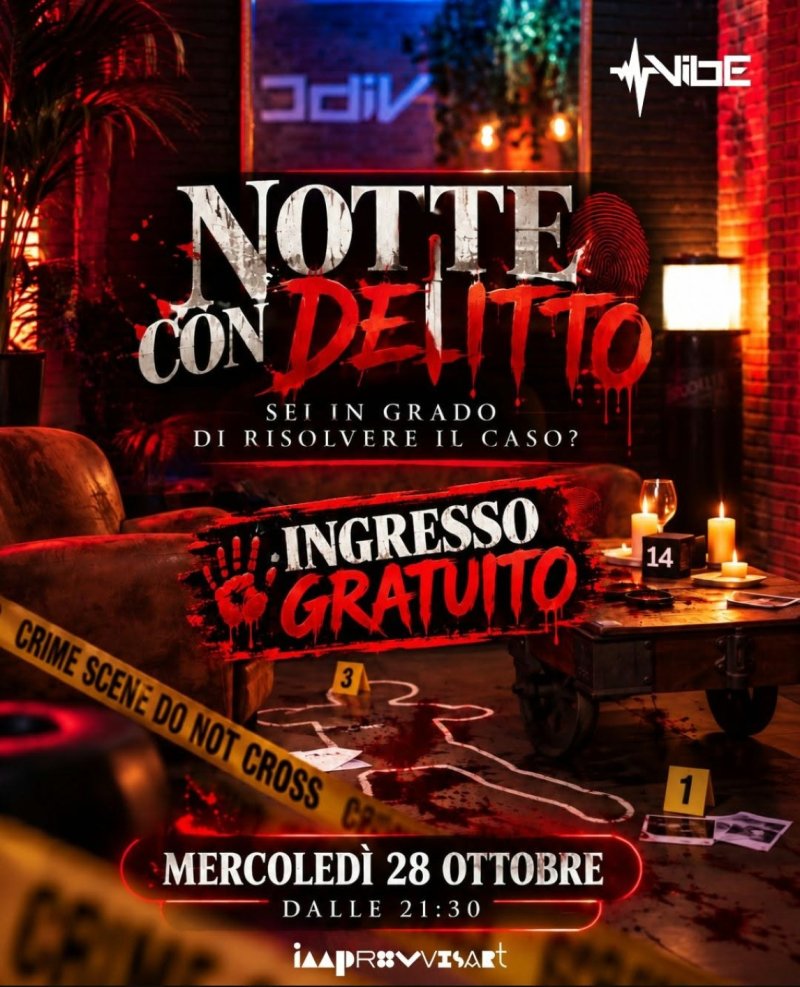 Notte con Delitto al Vibe a Taranto